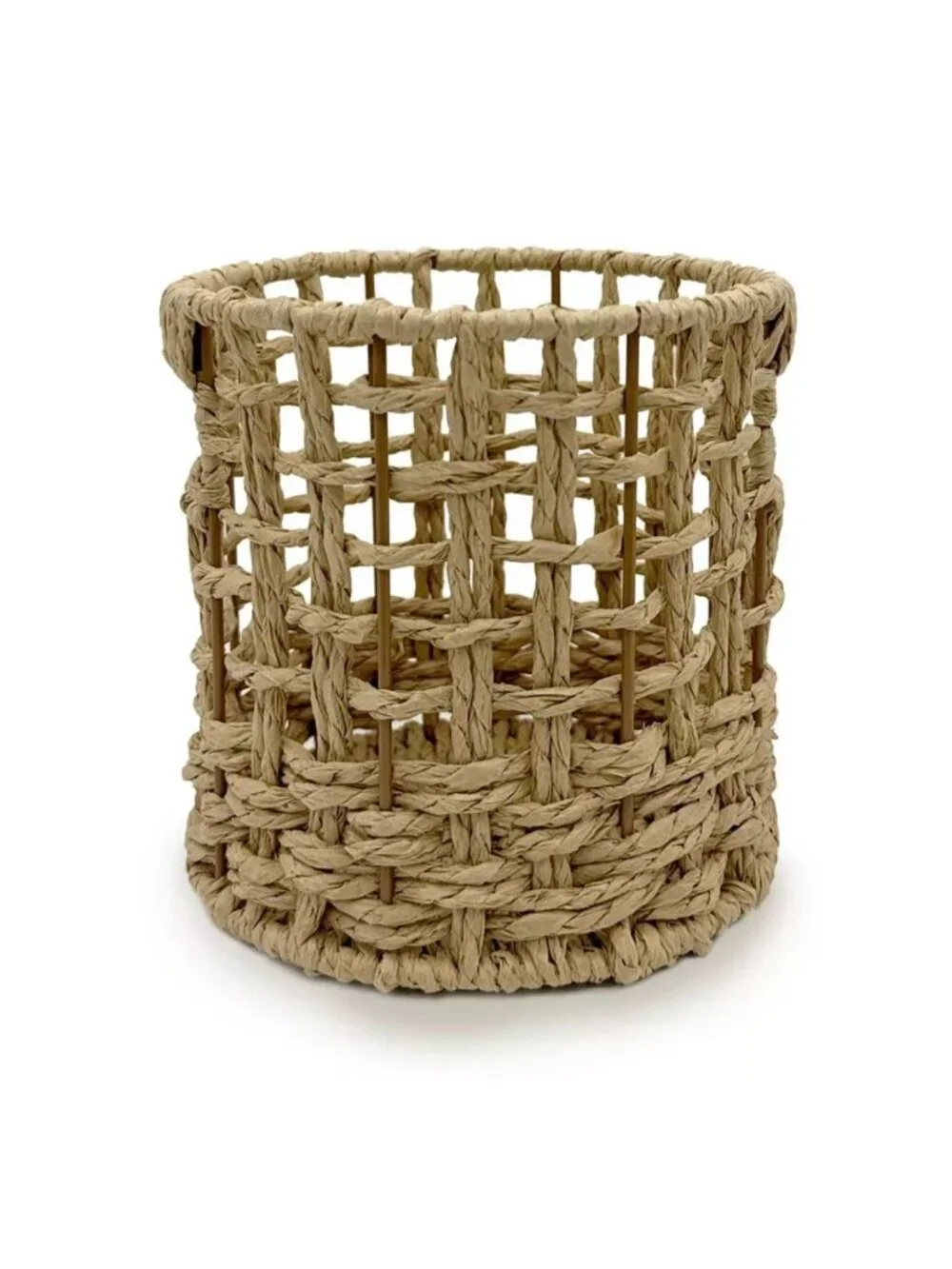 Target Small Novelty Woven Round Cylindrical Basket Rustic